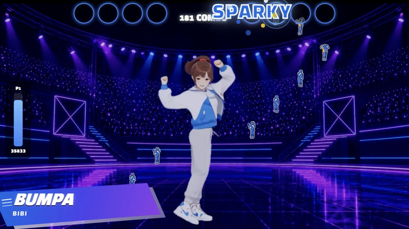 K-POP dance game screen